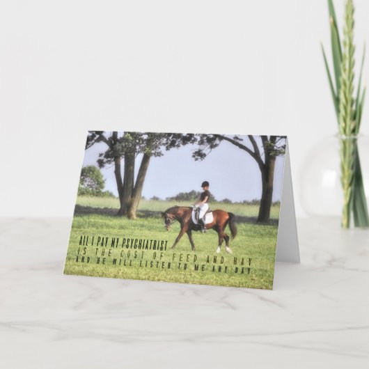 SILENT HOOFBEATS Grußkarte Dankeskarte (Vorderseite)