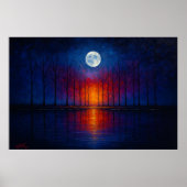 Silent Horizon - Moon Over Water Poster (Vorne)