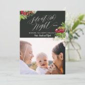 Silent (ish) Nachtfotokarte Feiertagskarte (Stehend Vorderseite)