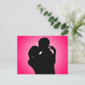 Silent Kiss Postkarte (Stehend Vorderseite)