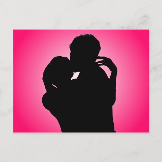 Silent Kiss Postkarte (Vorderseite)