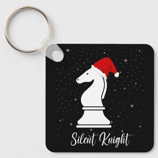 Silent Knight Schach Weihnachtsstrategiespiel Schlüsselanhänger (Vorderseite)