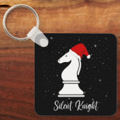 Silent Knight Schach Weihnachtsstrategiespiel Schlüsselanhänger (Vorderseite)