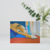 'Silent Longing' - Gelber Läufer Postkarte (Stehend Vorderseite)