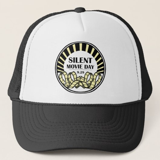 Silent Movie Day Trucker Hat Truckerkappe (Vorderseite)