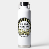 Silent Movie Day Water Bottle Trinkflasche (Vorderseite)