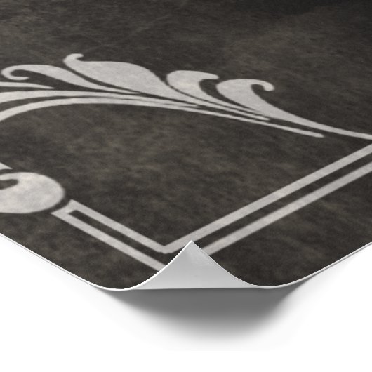 Silent Movie Script-Kartenplakat Poster (Ecke)