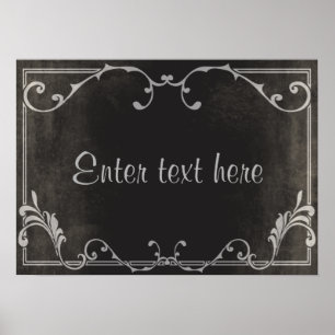 Silent Movie Script-Kartenplakat Poster