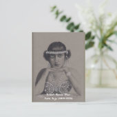 Silent Movie Star Orig Art Postkarte (Stehend Vorderseite)