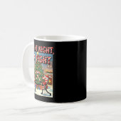 Silent Night 67 Fight Christmas Cartoon Tee Kaffeetasse (Vorderseite Links)