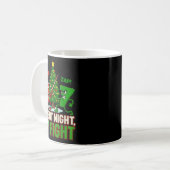 Silent Night 67 Fight Funny Christmas Kaffeetasse (Vorderseite Links)