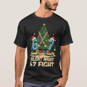 Silent Night 67 Fight Funny Christmas Tee (Vorderseite)
