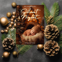 Silent Night Baby First Christmas Modernes Skript