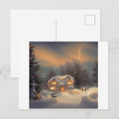 Silent Night Background Scene Postkarte (Vorne/Hinten)
