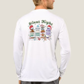 Silent Night Christmas Nurse, Festive Healthcare Tri-Blend Shirt (Rückseite)