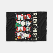Silent Night Christmas Nurse Medical Profol Doctor Fleecedecke (Vorderseite (Horizontal))