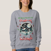 Silent Night Christmas Sweatshirt (Vorderseite)