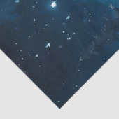 Silent Night Christmas Tree Under the Stars Seidenpapier (Ausschnitt)