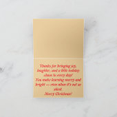 Silent Night Classroom | Funny Teacher Christmas C Karte (Innenseite)