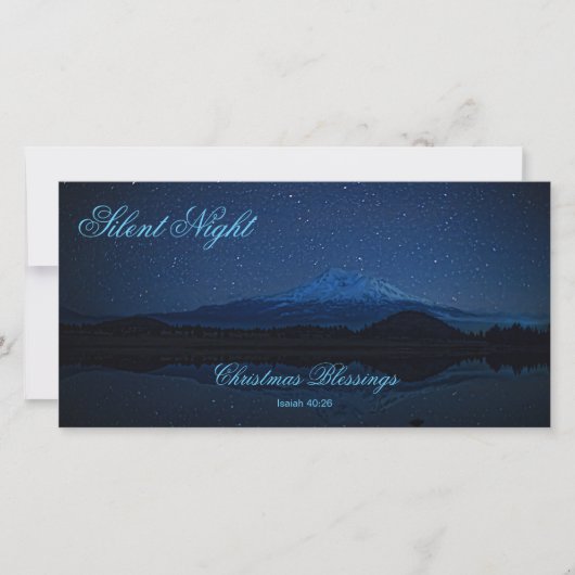 SILENT NIGHT FEIERTAGSKARTE (Vorderseite)