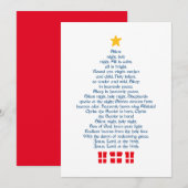 Silent Night Feiertagskarte (Vorne/Hinten)