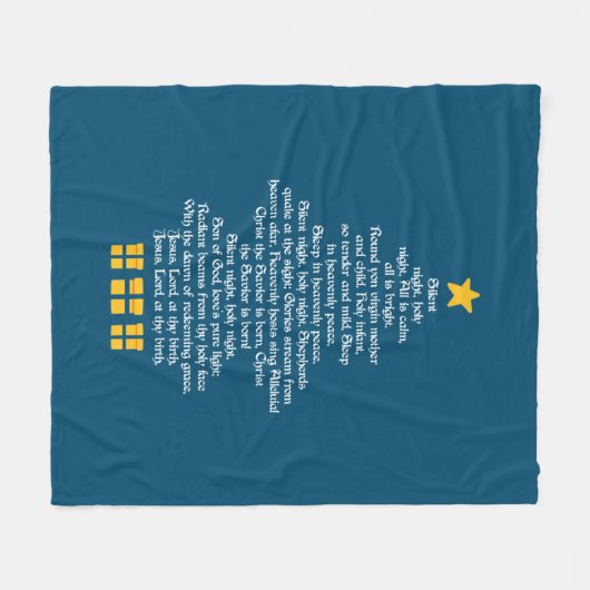 Silent Night Fleecedecke (Vorderseite (Horizontal))