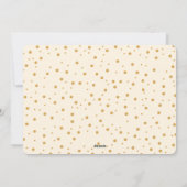 Silent Night Frohe Weihnachten Gold Tone Foto Card (Rückseite)