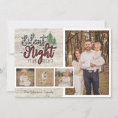 Silent Night Funny Family Weihnachtskarte Feiertagskarte (Vorderseite)