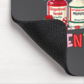 Silent Night Funny Nurse Christmas Design  Mousepad (Ecke)