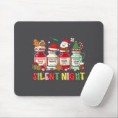 Silent Night Funny Nurse Christmas Design  Mousepad (Mit Mouse)