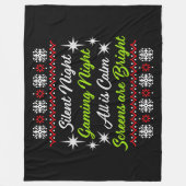 Silent Night Gaming Night All Calm Screens Bright Fleecedecke (Vorderseite)