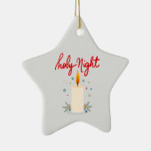 Silent night, glowing bright. keramik ornament (Rechts)