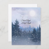 Silent Night Heilige Nacht Magic Winter Illustrati (Vorne/Hinten)