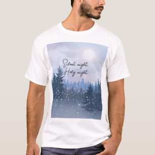 Silent Night Heilige Nacht Magic Winter Illustrati T-Shirt