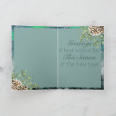 Silent Night Holiday Card Dankeskarte (Innenseite)