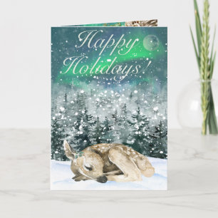 Silent Night Holiday Card Dankeskarte