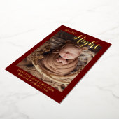 Silent Night Holiday Foto Ankündigung (Gedreht)