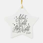 Silent Night Holy Night Christmas Star Ornament (Hinten)
