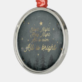 SILENT NIGHT HOLY NIGHT Circle Ornament (Links)