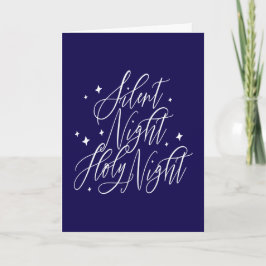 Silent Night Holy Night Holiday Christmas Card Karte