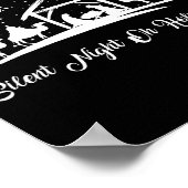 Silent Night Holy Night Nativity Scene Christian C Poster (Ecke)