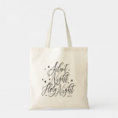 Silent Night Holy Night Religious Holiday Tote Bag Tragetasche (Rückseite)