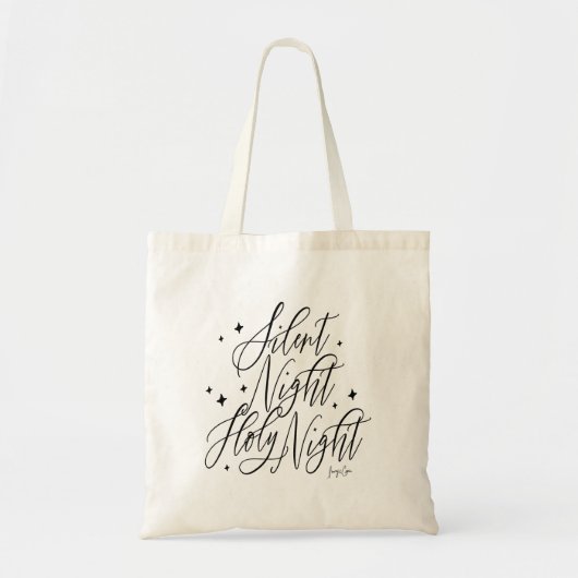 Silent Night Holy Night Religious Holiday Tote Bag Tragetasche (Vorne)