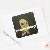 SILENT NIGHT INDICA QUADRATISCHER AUFKLEBER (Umschlag)