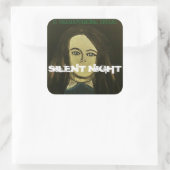 SILENT NIGHT INDICA QUADRATISCHER AUFKLEBER (Tasche)