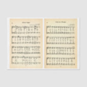 Silent Night & Manager Sheet Music DU9 Decoupage Seidenpapier (Vorderseite)