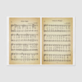 Silent Night & Manager Sheet Music DU9F Decoupage Seidenpapier (Vorderseite)