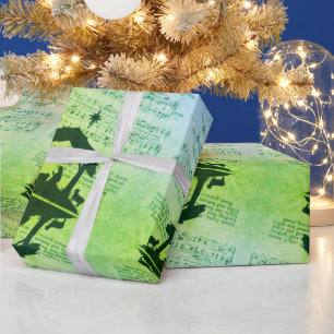 Silent Night Music Christmas Wrapping Paper Geschenkpapier
