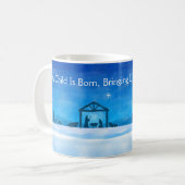 Silent Night Nativity Scene Mug  Kaffeetasse (Vorderseite Links)