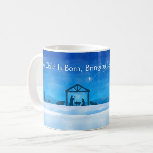 Silent Night Nativity Scene Mug  Kaffeetasse (Vorderseite Links)